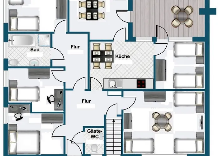Alter Ziegelhof, Terrasse, Wlan, Bis Zu 11 Personen Appartement